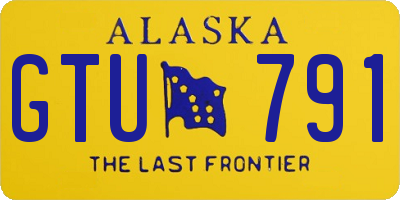 AK license plate GTU791