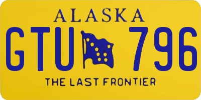 AK license plate GTU796