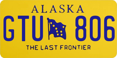 AK license plate GTU806