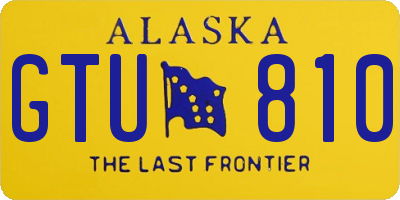 AK license plate GTU810