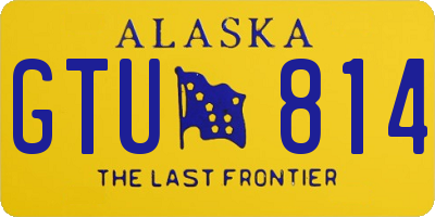 AK license plate GTU814