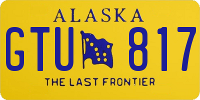 AK license plate GTU817