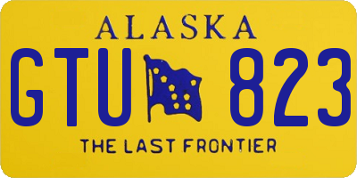 AK license plate GTU823