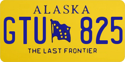 AK license plate GTU825