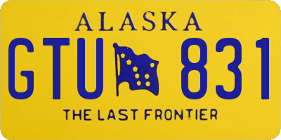 AK license plate GTU831