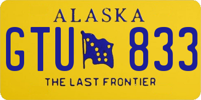 AK license plate GTU833