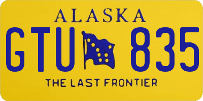 AK license plate GTU835