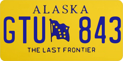 AK license plate GTU843