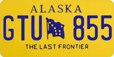 AK license plate GTU855