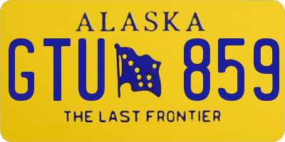 AK license plate GTU859