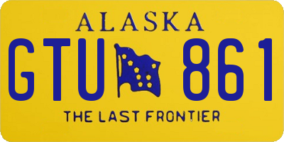 AK license plate GTU861