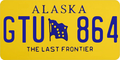AK license plate GTU864
