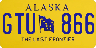 AK license plate GTU866