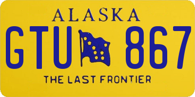AK license plate GTU867