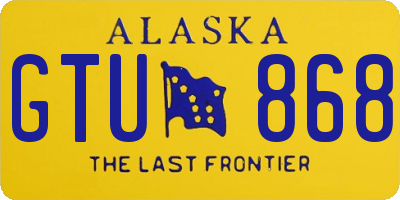 AK license plate GTU868