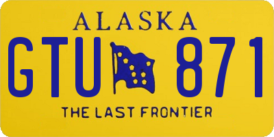 AK license plate GTU871