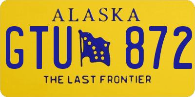 AK license plate GTU872