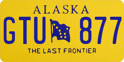 AK license plate GTU877