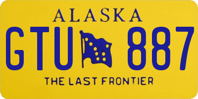 AK license plate GTU887