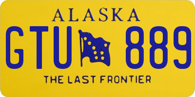 AK license plate GTU889