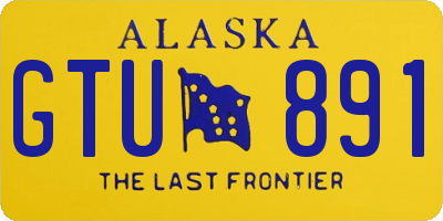 AK license plate GTU891