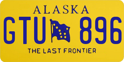 AK license plate GTU896