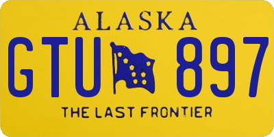 AK license plate GTU897