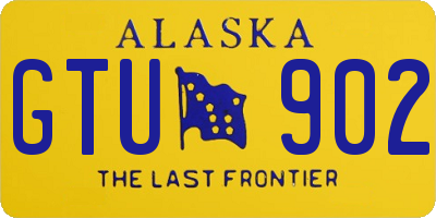 AK license plate GTU902