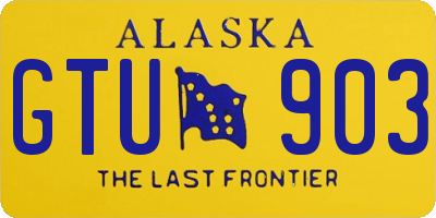 AK license plate GTU903