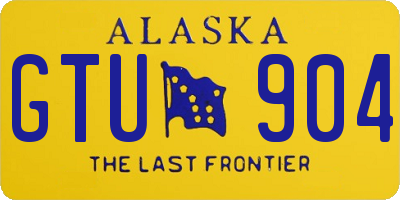 AK license plate GTU904