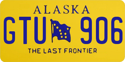 AK license plate GTU906