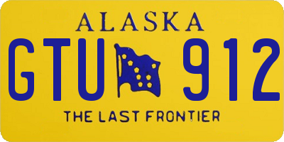 AK license plate GTU912