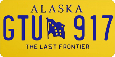 AK license plate GTU917