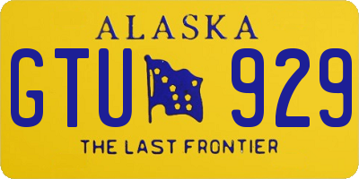 AK license plate GTU929