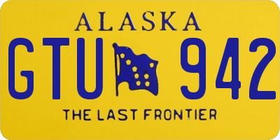 AK license plate GTU942
