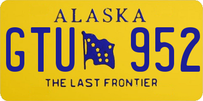 AK license plate GTU952