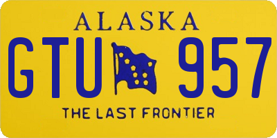 AK license plate GTU957