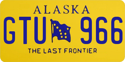 AK license plate GTU966