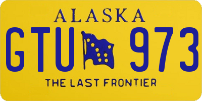 AK license plate GTU973
