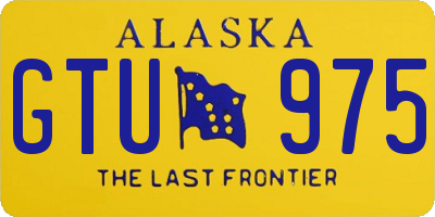 AK license plate GTU975