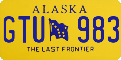 AK license plate GTU983