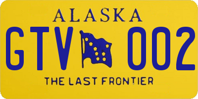 AK license plate GTV002