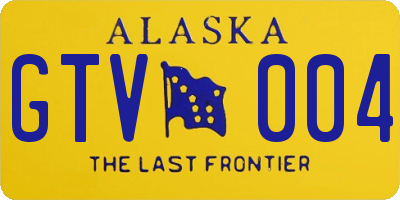 AK license plate GTV004