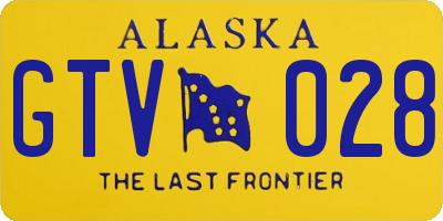 AK license plate GTV028