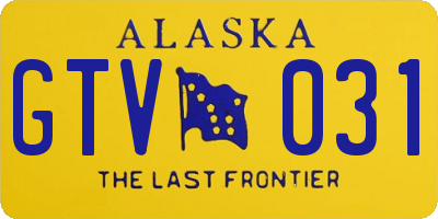AK license plate GTV031