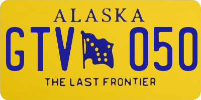 AK license plate GTV050