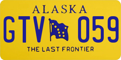 AK license plate GTV059