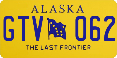 AK license plate GTV062