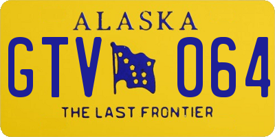 AK license plate GTV064