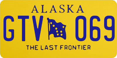 AK license plate GTV069